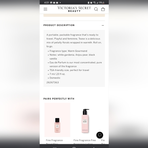 Victoria's Secret Shimmer Tease Perfume Roller ball Travel - Picture 3 of 5